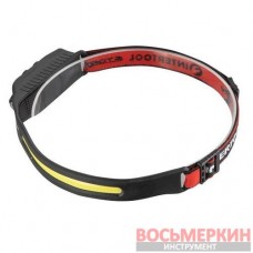 Фонарь налобный аккумуляторный 9 режимов работы сенсор STORM LB-0315 Intertool