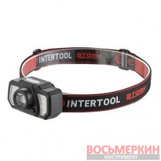 Фонарь налобный аккумуляторный 7 режимов работы сенсор STORM LB-0311 Intertool