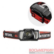 Фонарь налобный аккумуляторный 7 режимов работы сенсор STORM LB-0311 Intertool