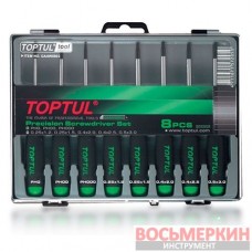 Набор отверток (PH000-PH0, SL1.2-SL3) 8ед. GAAW0802 TOPTUL