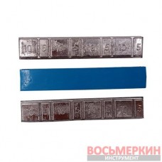 Груз клеящийся низкий голубая лента 4х10г+4х5г свинец Украина 100 шт/уп