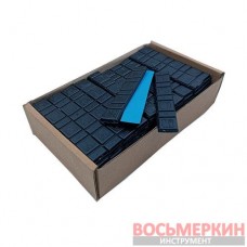 Груз клеящийся черный низкий голубая лента 4х10г+4х5г 60 гр свинец матовый 100 шт/уп
