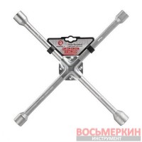 Ключ баллонный крестовой укрепленный 16 x 406 мм 17, 19, 21, 22 мм HT-1597 Intertool