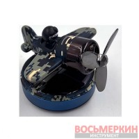 Освежитель воздуха на торпеду авто Самолет на солнечных батареях