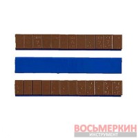 Груз клеящийся серый низкий голубая лента 12х5г 60 гр металл с лайнером Польша