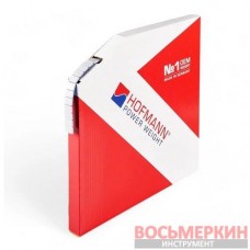Груз клеящийся серый низкий прозрачная лента синяя основа 5 г металл Hofmann 1000 шт Бобина 5 кг
