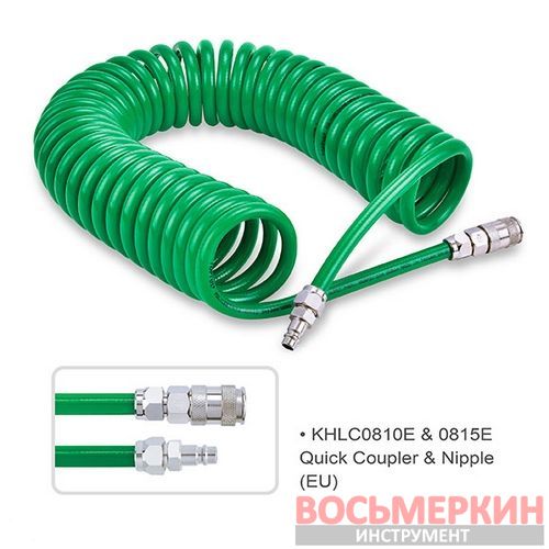 Шланг спиральный полиуретановый 8 х 12 мм 15 м Quick Coupler Nipple KHLC0815E Toptul Шланг спиральный полиуретановый 8 х 12 мм 15 м Quick Coupler Nipple KHLC0815E Toptul