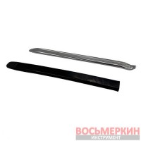 Монтировка для шин 300х19х6мм хромированная с профилем и пластиковой защитой