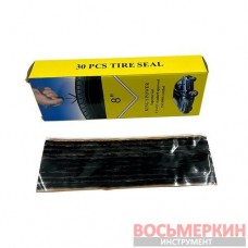 Шнур черный тонкий 3х200 мм Kings Power Tire Plugs 10 шт/пластина цена за 1 шнур