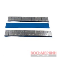 Груз клеящийся низкий голубая лента 12х5г 60 гр металл фингер 100 шт/уп