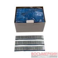 Груз клеящийся низкий голубая лента 12х5г 60 гр металл фингер 100 шт/уп