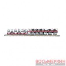 Набор головок 3/8 дюйм 1/4 - 13/16 (13 шт. 12 гранн.) 3013SR King Tony