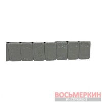 Груз клеящийся низкий крашеный голубая лента 5гр металл 1200 шт Бобина 6 кг