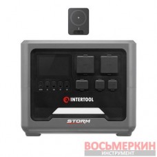 Станция зарядная портативная 1.8 кВт 1024 Втч LiFeP04 беспроводная зарядка съемный повербанк STORM WT-7011 Intertool