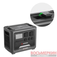 Станция зарядная портативная 1.8 кВт 1536 Втч LiFeP04 беспроводная зарядка съемный повербанк STORM WT-7012 Intertool