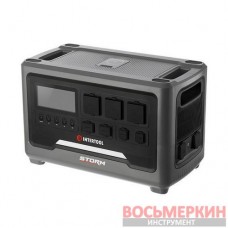 Станция зарядная портативная 2.4 кВт 2048 Втч LiFeP04 беспроводная зарядка съемный повербанк STORM WT-7013 Intertool