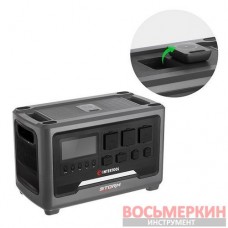 Станция зарядная портативная 2.4 кВт 2048 Втч LiFeP04 беспроводная зарядка съемный повербанк STORM WT-7013 Intertool