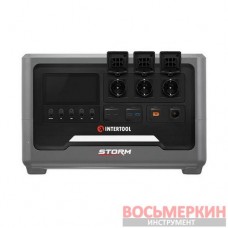 Станция зарядная портативная 2.4 кВт 2048 Втч LiFeP04 беспроводная зарядка съемный повербанк STORM WT-7013 Intertool