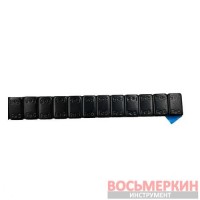 Груз клеящийся черный низкий голубая лента 5гр металл 1200 шт бобина 6 кг TRALU-FE4В