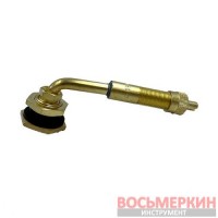Вентиль спецтехники TRJ650-03 по резьбе 15,7 мм по резинке 20,5 длина 27х80 мм угол 80°