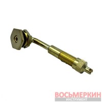 Вентиль спецтехники TRJ650-03 по резьбе 15,7 мм по резинке 20,5 длина 27х80 мм угол 80°