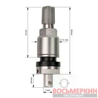 Вентиль легковой под датчик TPMS алюминиевый для датчика AUTEL MX-Sensor