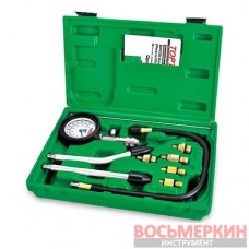 Компрессометр бензиновый со сменными наконечниками 9 единиц JGAI0906 Toptul