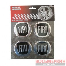 Эмблемы на колпаки Fiat черный цена за 4 шт