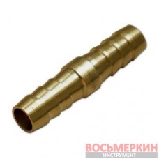 Соединитель для шланга 2x10мм латунь SE1-1P10 Bradas