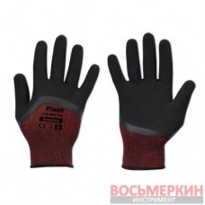 Перчатки защитные Flash Grip Red Full латекс размер 10 блистер RWFGRDF10 Bradas