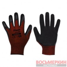 Перчатки защитные Flash Grip Red латекс размер 11 блистер RWFGRD11 Bradas