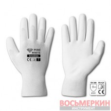 Перчатки защитные Pure White полиуретан размер 11 RWPWH11 Bradas