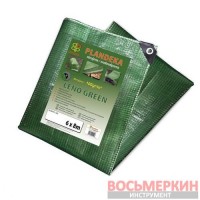 Тент тарпаулин Leno Cristal 10 х 12 м 100г/м2 - прозрачный зеленый PLCG10010/12 Bradas