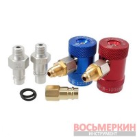 Комплект заправочных муфт и переходников R1234yf для автокондиционера AC519PLUS SP-603010130 Launch