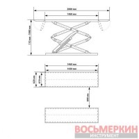 Ножничный электрогидравлический подъемник 3.5т TLT635AF Launch