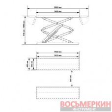 Ножничный электрогидравлический подъемник 3.5т TLT635AF Launch