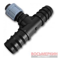 Тройник лента / 2 х Соединитель для трубки 20мм DSTA04-20L Bradas