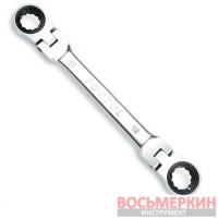 Ключ накидной с трещоткой и шарниром 16х18мм AOAE1618 TOPTUL