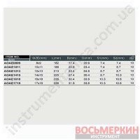 Ключ накидной с трещоткой и шарниром 14х15мм AOAE1415 TOPTUL