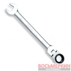 Ключ комбинированный с трещоткой и шарниром 18мм AOAH1818 TOPTUL