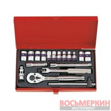 Набор головок 1/4 18 ед 12-ти гранные 2019MR King Tony