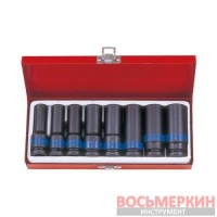Набор головок 1/2 ударных 8ед 12-24мм удлиненных 4410MP01 King Tony