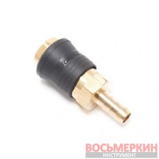 Быстроразъем пневматический с клапаном елочка 8 мм ONE TOUCH F-SE6-2SH Forsage