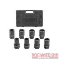Набор головок ударных глубоких 8 предметов 1 6-гранных в кейсе RF-8081-5MPB RockForce