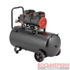 Компрессор 50 л 1.5 кВт 220 В 8 атм 250 л/мин 2800 об/мин безмасляный 2 цилиндра PT-0035 Intertool