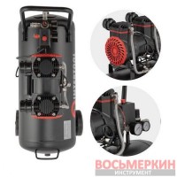 Компрессор 50 л 1.5 кВт 220 В 8 атм 250 л/мин 2800 об/мин безмасляный 2 цилиндра PT-0035 Intertool