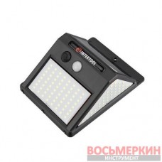 Светильник аккумуляторный настенный 144SMD уличный солнечная панель датчик движения LB-0114 Intertool