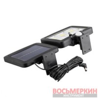 Светильник аккумуляторный настенный 6COB выносная солнечная панель датчик движения LB-0116 Intertool