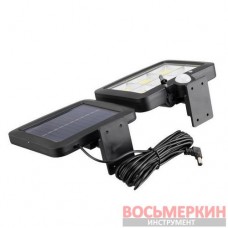 Светильник аккумуляторный настенный 6COB выносная солнечная панель датчик движения LB-0116 Intertool