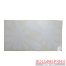 Наклейка Клякса большая белая (2 шт/комплект) цена за комплект 30см x 16 см 45152